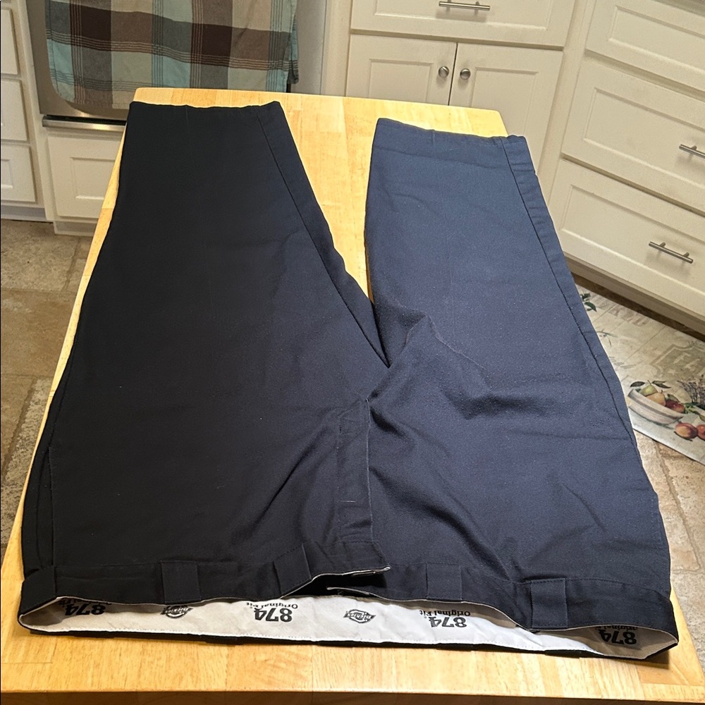 Dickies Dark Blue Work Trousers - Picture 3 of 16